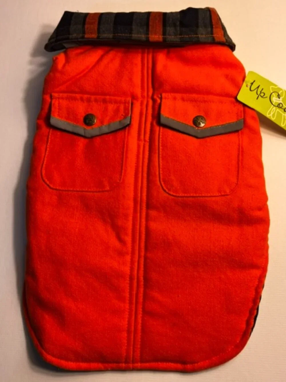 Dog Coat, Orange, Size 12